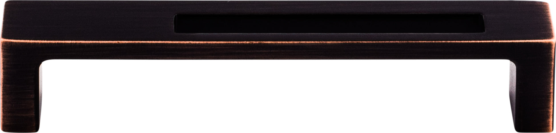 Top Knobs Modern Metro Series 5"(127mm) CC Slot Pull, Tuscan Bronze