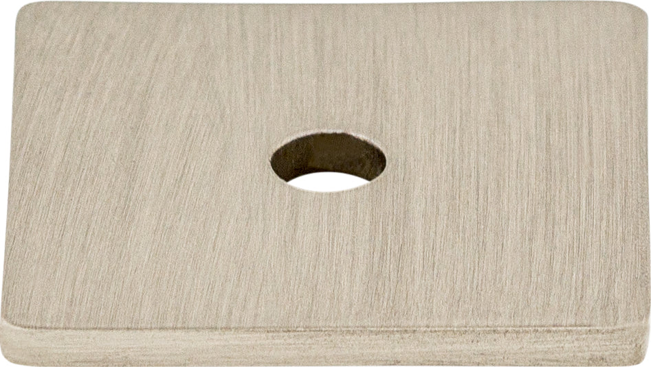 Top Knobs Square Series 1"L Backplate, Brushed Satin Nickel