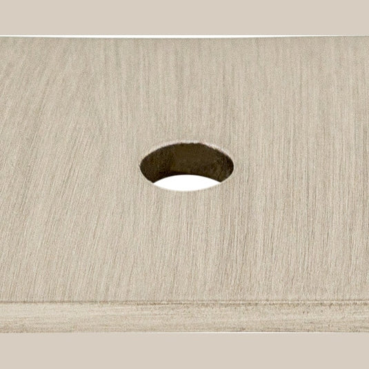 Top Knobs Square Series 1"L Backplate, Brushed Satin Nickel