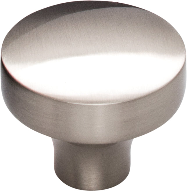 Top Knobs Kinney Series 1-1/2"L Knob, Brushed Satin Nickel