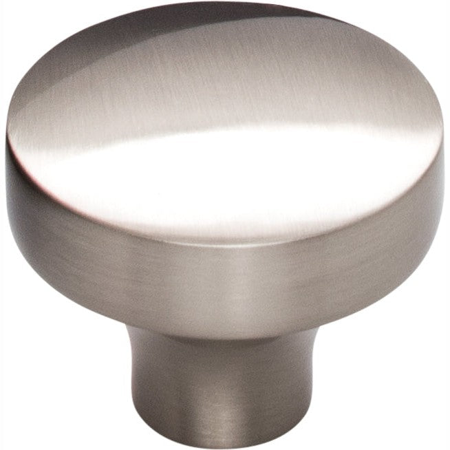 Top Knobs Kinney Series 1-1/2"L Knob, Brushed Satin Nickel