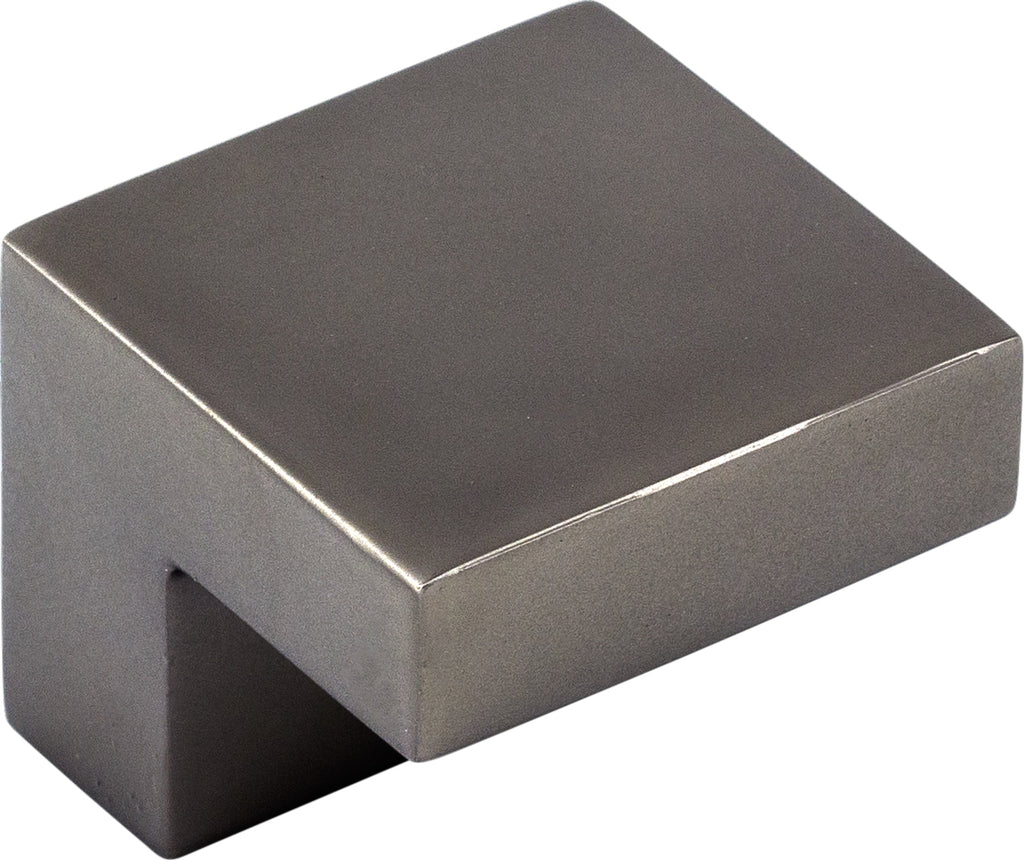 Top Knobs Square Series 1"L Knob, Ash Gray