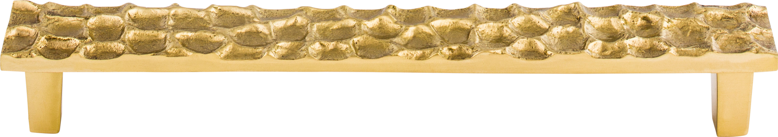 Top Knobs Cobblestone Series 7-9/16"(192mm) CC Pull, Brass