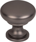 Top Knobs Hollow Round Series 1-3/16"L Knob, Ash Gray