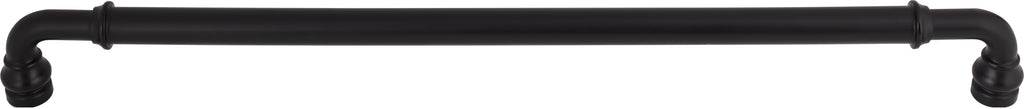 Top Knobs Brixton Series 18"(457mm) CC Appliance Pull, Flat Black