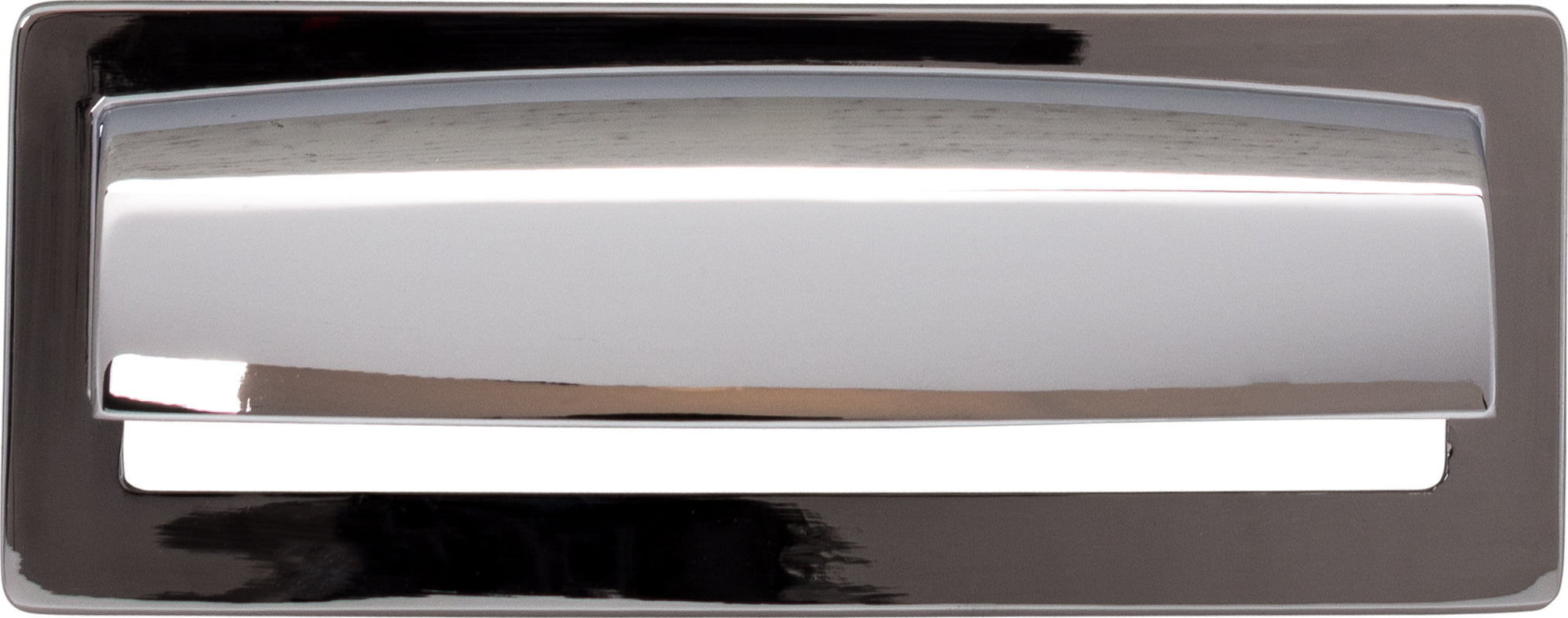 Top Knobs Hollin Series 3-3/4"(95mm) CC Cup Pull, Polished Chrome