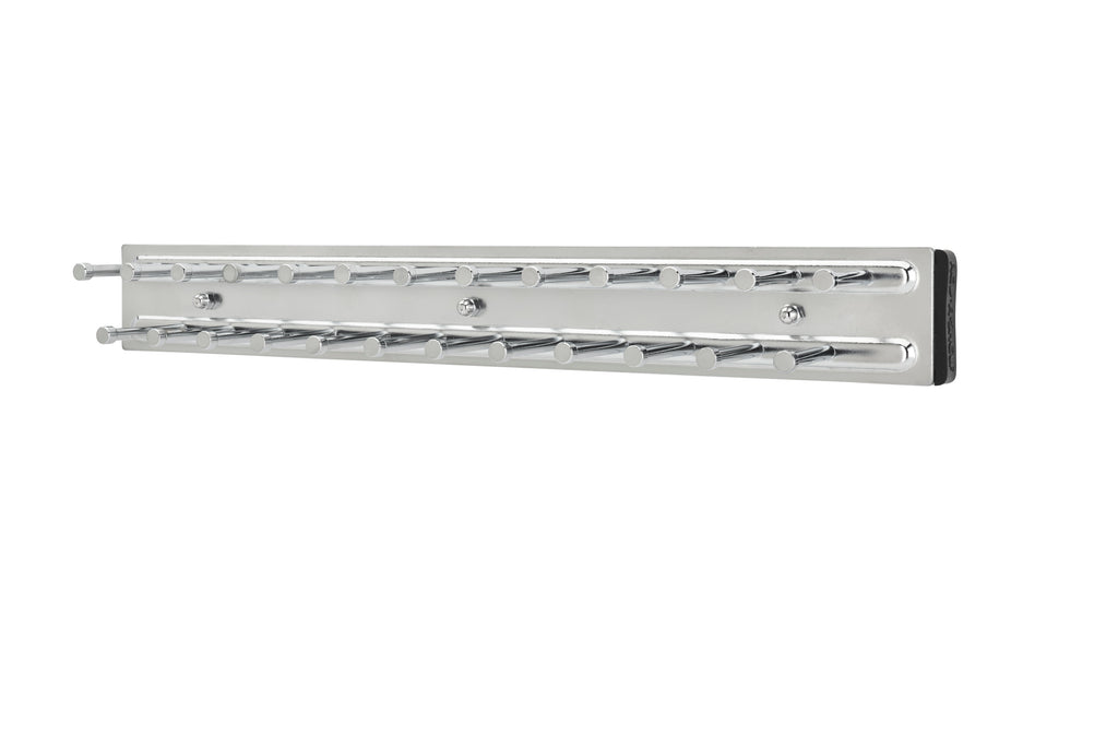 14" Chrome Pullout Side Mount Tie Rack