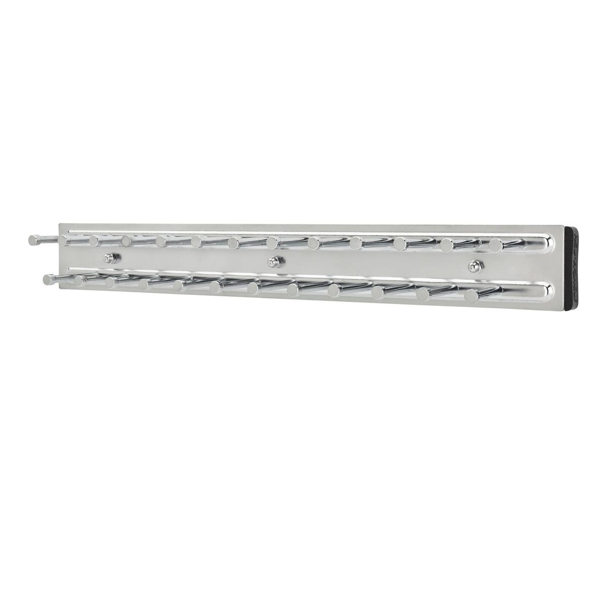 14" Chrome Pullout Side Mount Tie Rack