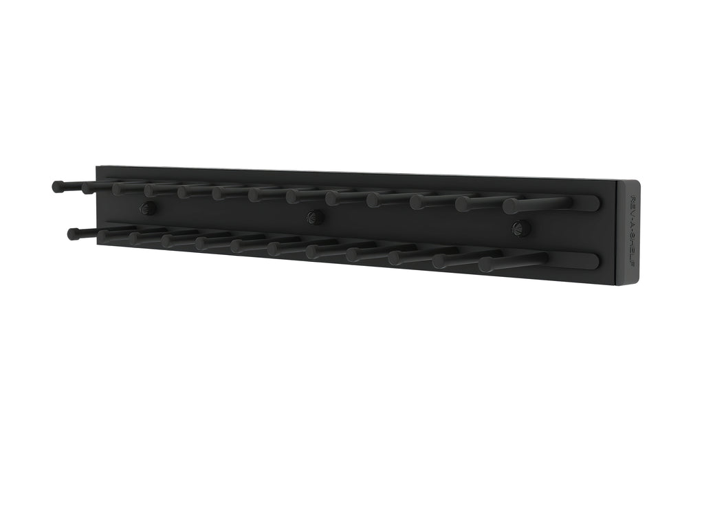 14" Matte Black Pullout Side Mount Tie Rack