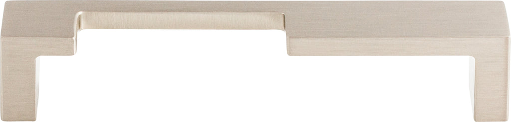 Top Knobs Modern Metro Series 5"(127mm) CC Notch Pull, Brushed Satin Nickel