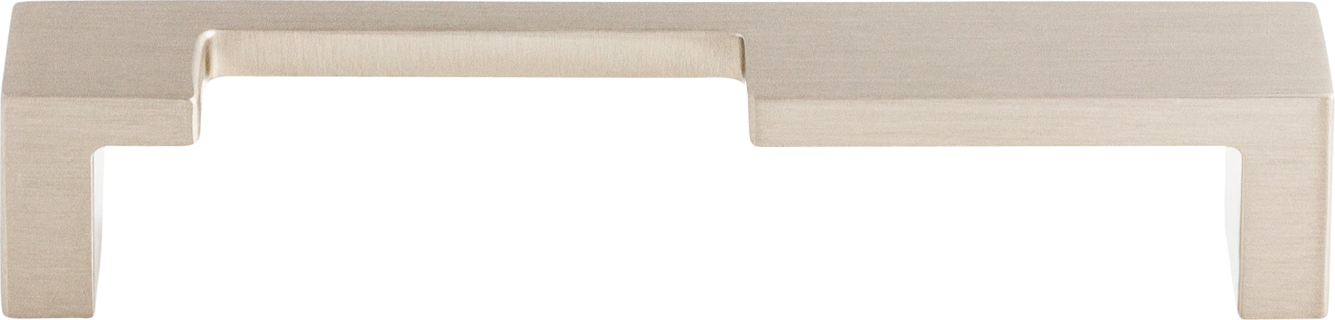 Top Knobs Modern Metro Series 5"(127mm) CC Notch Pull, Brushed Satin Nickel