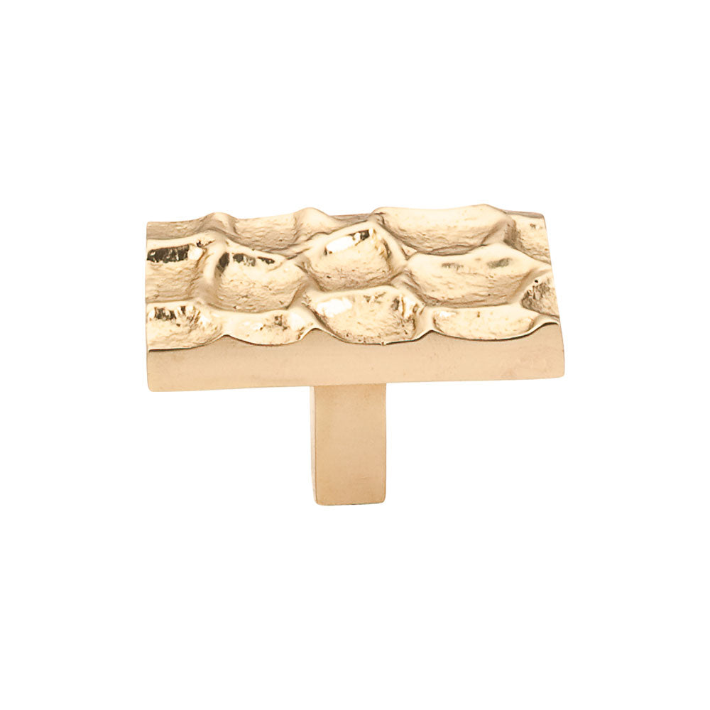 Top Knobs Cobblestone Series 1-7/8"L Rectangle Knob, Brass