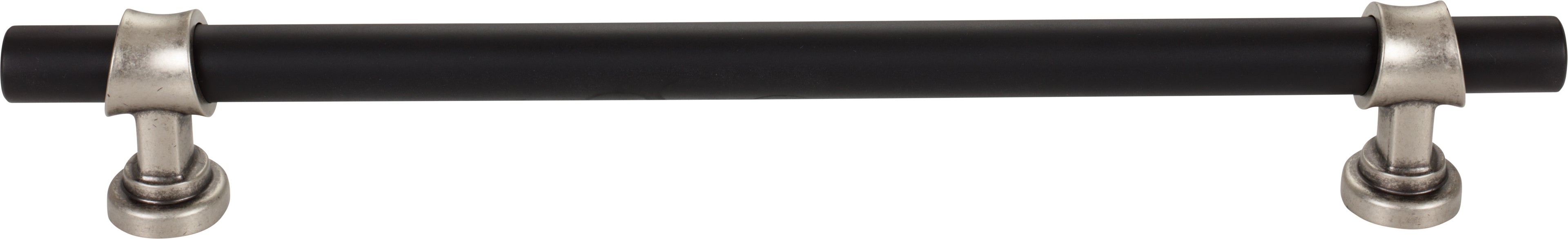 Top Knobs Bit Series 18"(457mm) CC Appliance Pull, Flat Black and Pewter Antique
