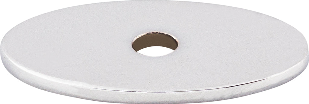 Top Knobs Oval Series 1-1/4"L Backplate, Polished Chrome