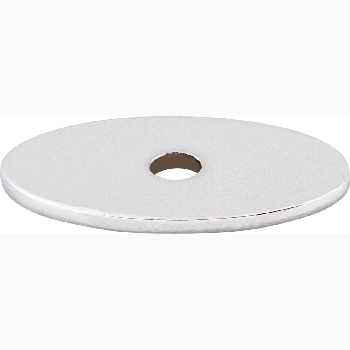 Top Knobs Oval Series 1-1/4"L Backplate, Polished Chrome