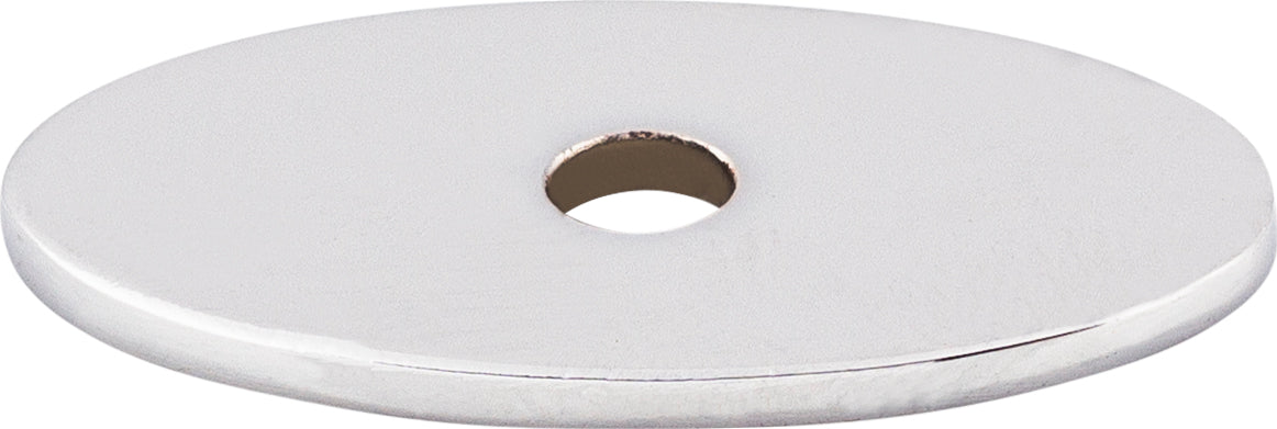 Top Knobs Oval Series 1-1/4"L Backplate, Polished Chrome