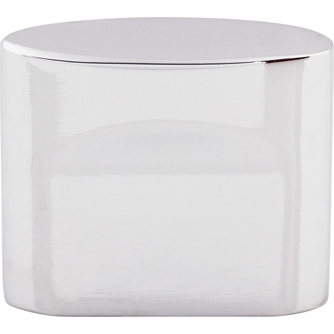 Top Knobs Oval Slot Series 1-1/4"L Knob, Polished Chrome