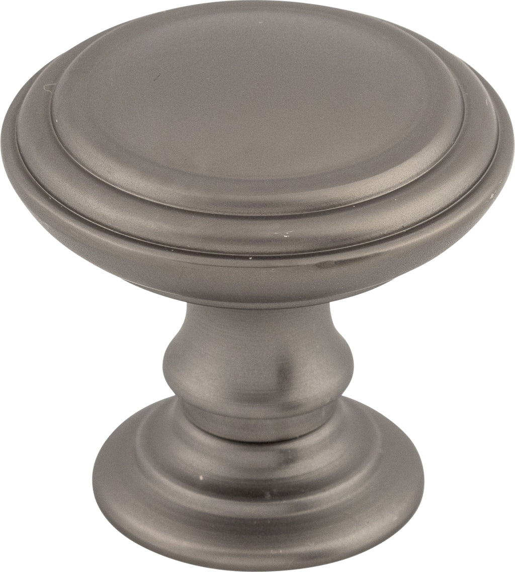 Top Knobs Reeded Series 1-1/2"L Knob, Ash Gray