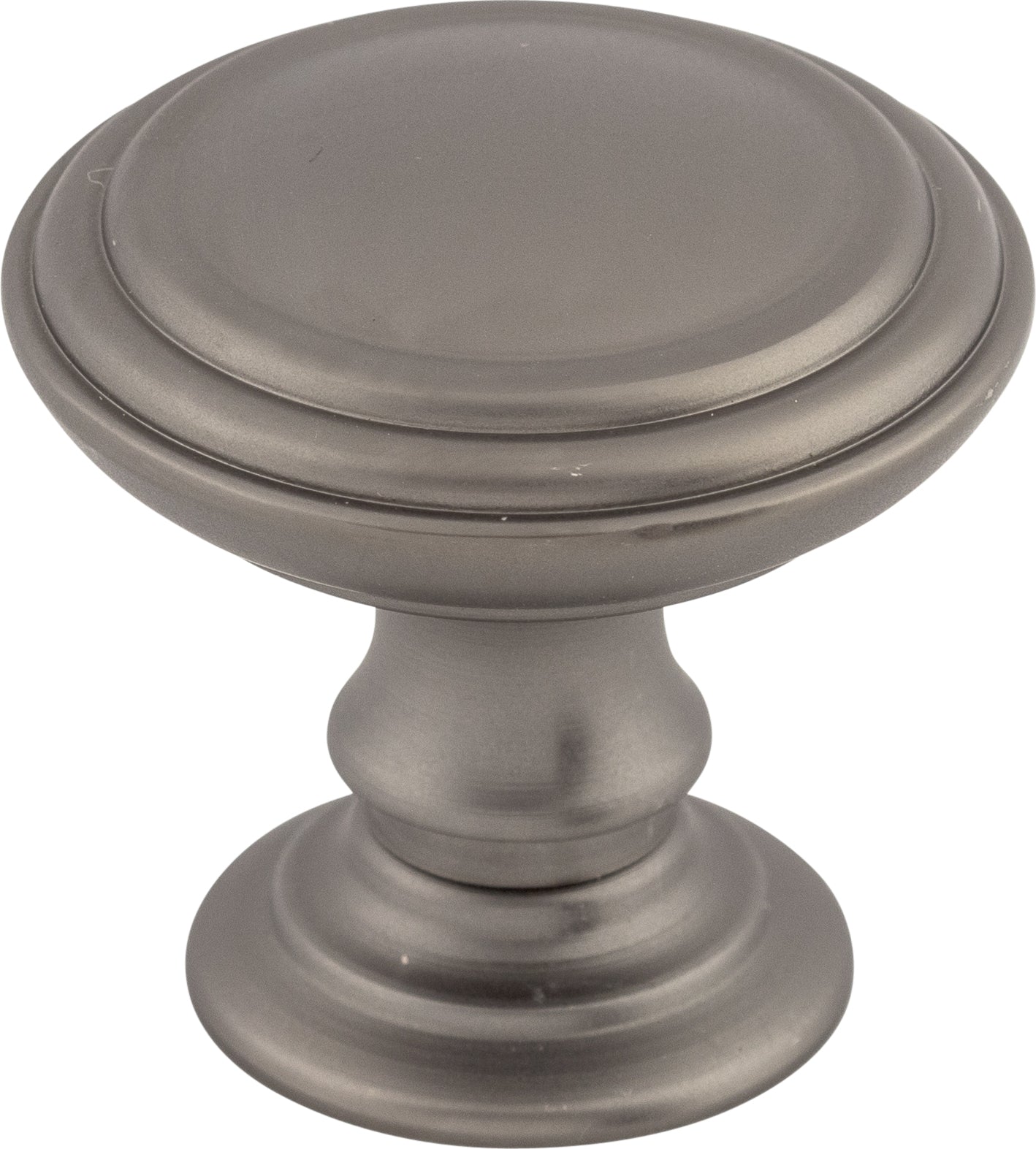 Top Knobs Reeded Series 1-1/2"L Knob, Ash Gray
