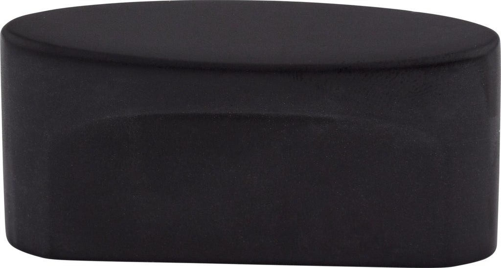 Top Knobs Oval Slot Series 2-1/4"L Knob, Flat Black