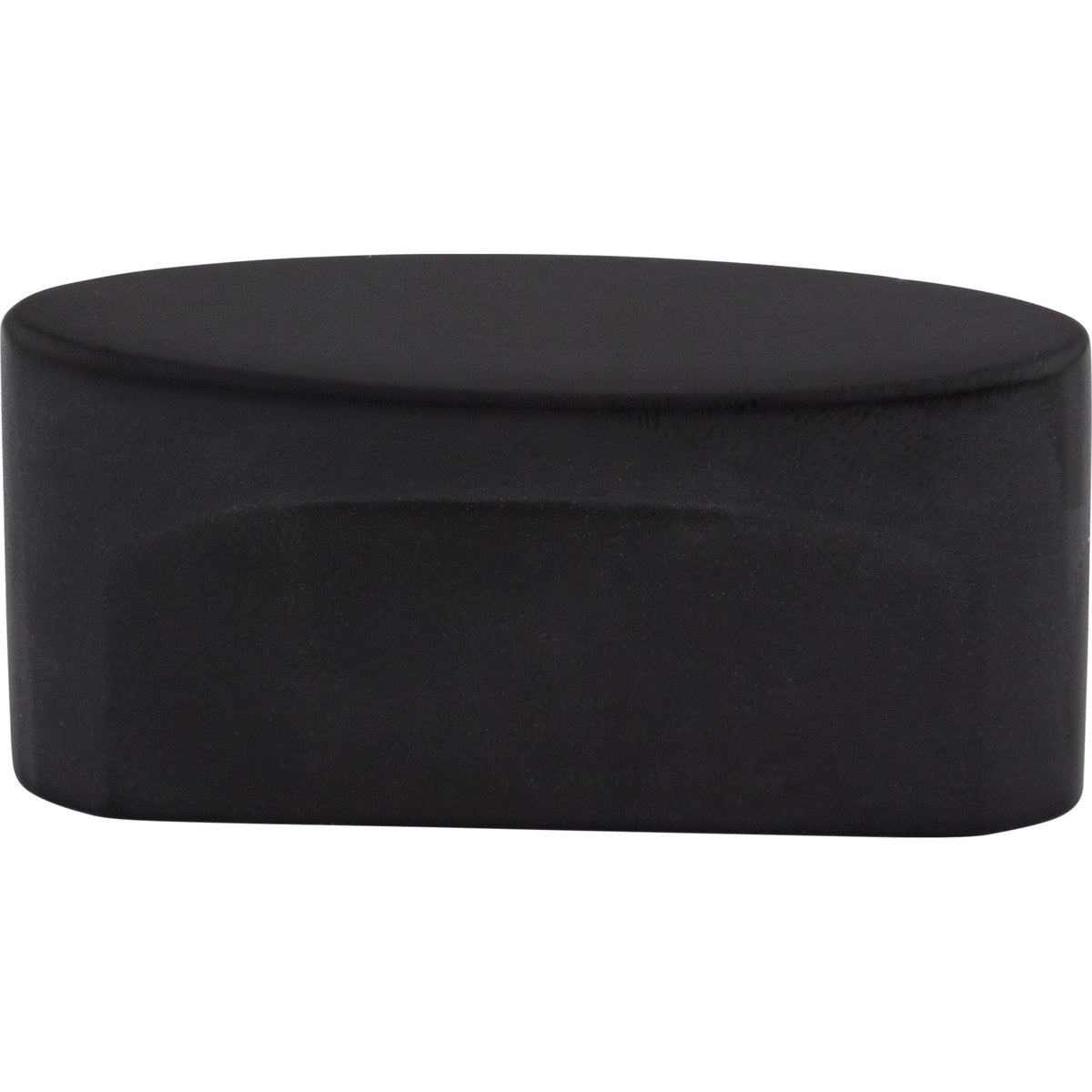 Top Knobs Oval Slot Series 2-1/4"L Knob, Flat Black