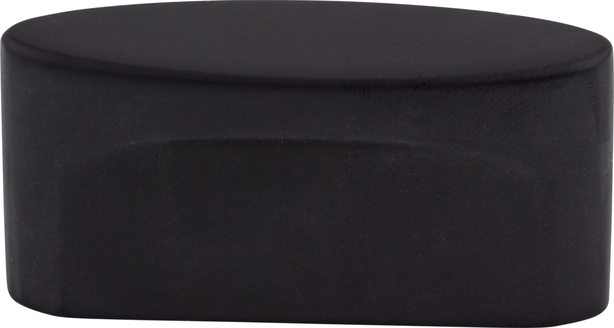 Top Knobs Oval Slot Series 2-1/4"L Knob, Flat Black