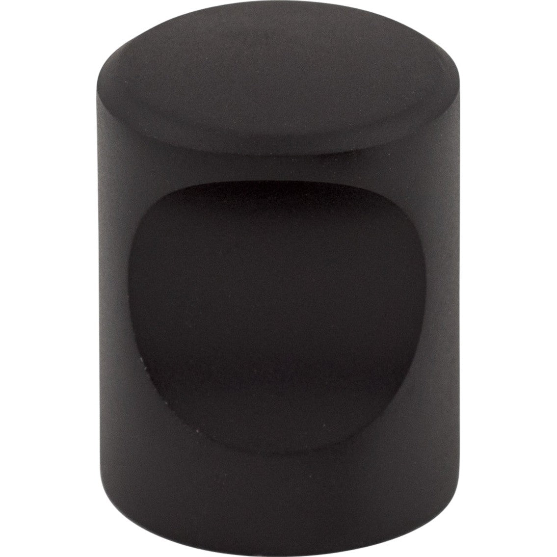Top Knobs Indent Series 3/4"L Knob, Flat Black