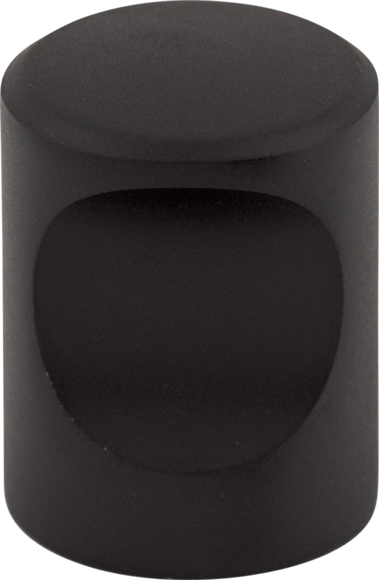 Top Knobs Indent Series 3/4"L Knob, Flat Black