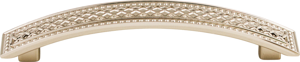 Top Knobs Trevi Series 5"(127mm) CC Crest Pull, Polished Nickel