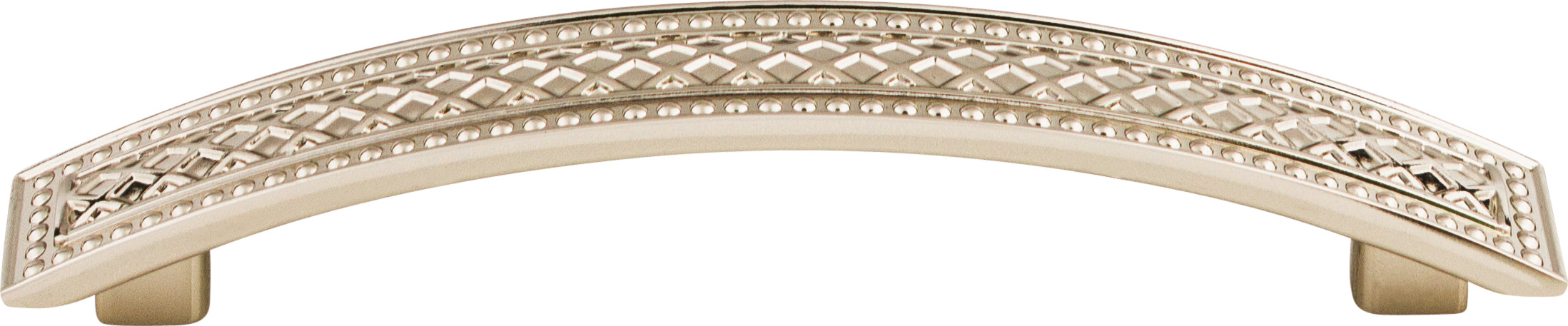 Top Knobs Trevi Series 5"(127mm) CC Crest Pull, Polished Nickel