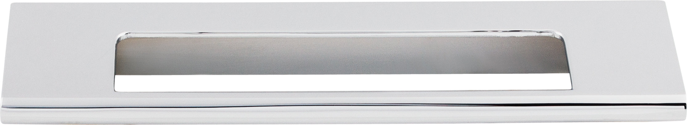 Top Knobs Europa Series 5"(127mm) CC Cut Out Tab Pull, Polished Chrome