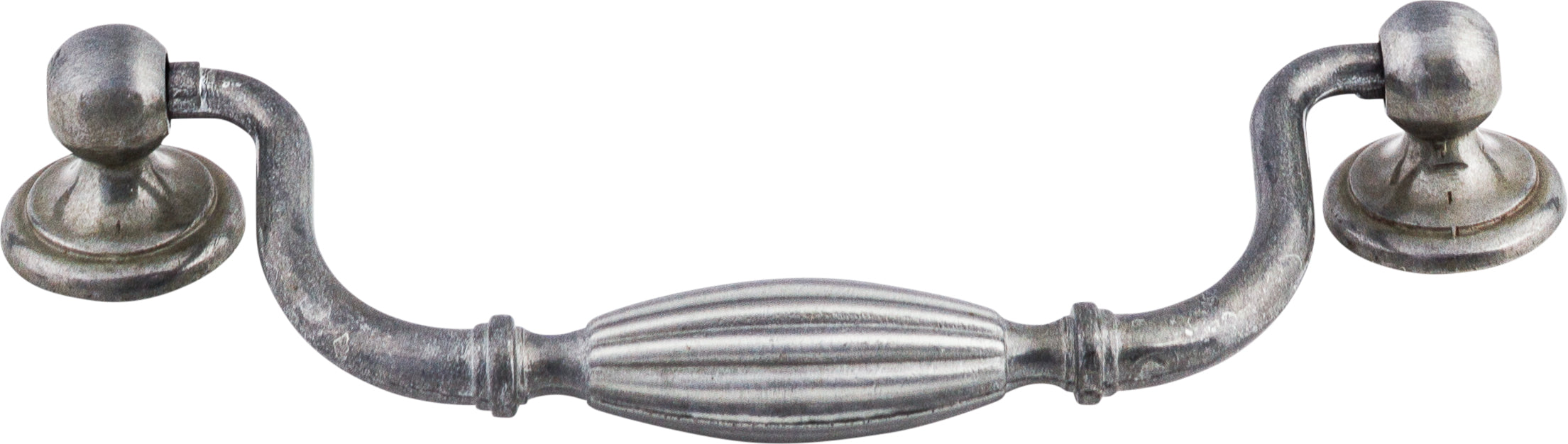 Top Knobs Tuscany Series 5-1/16"(128mm) CC Drop Pull, Pewter Light