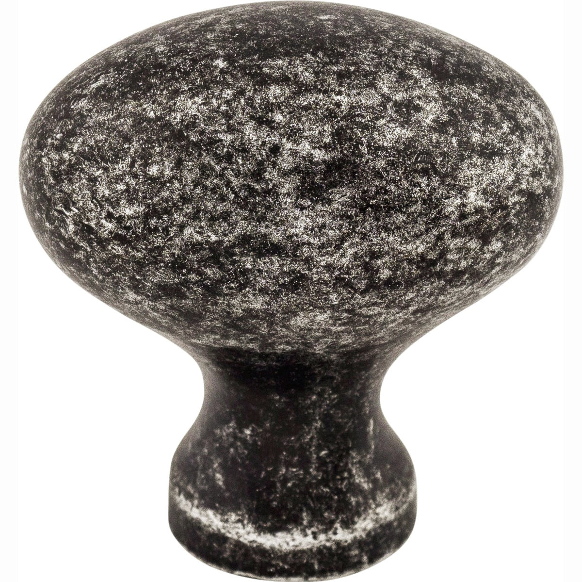 Top Knobs Egg Series 1-1/4"L Knob, Black Iron