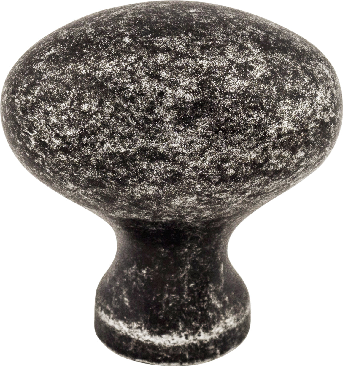 Top Knobs Egg Series 1-1/4"L Knob, Black Iron