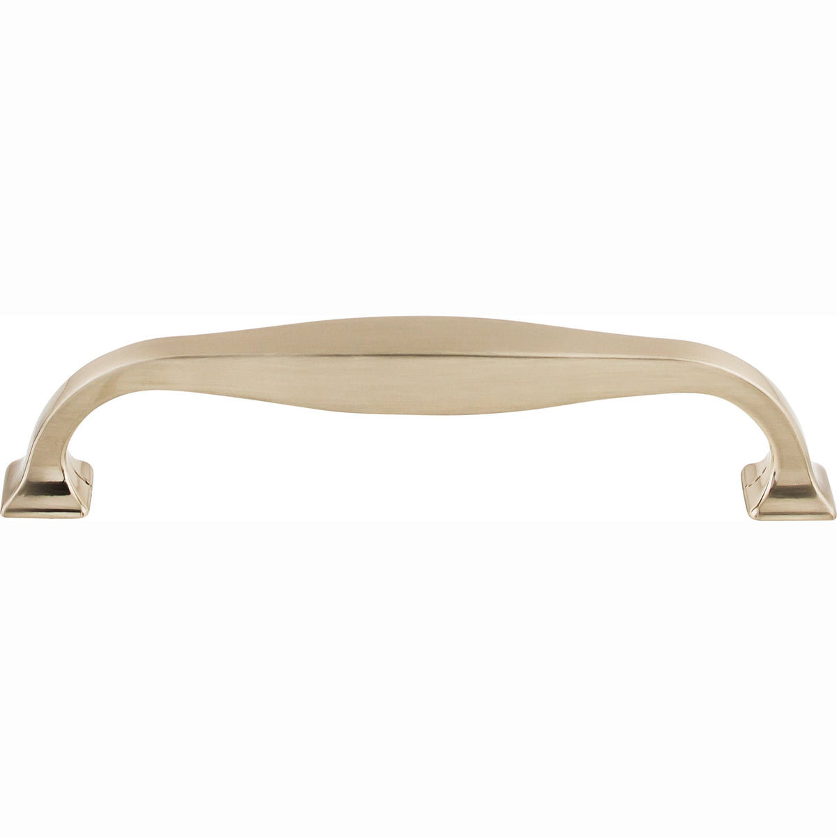 Top Knobs Contour Series 5-1/16"(128mm) CC Pull, Brushed Satin Nickel