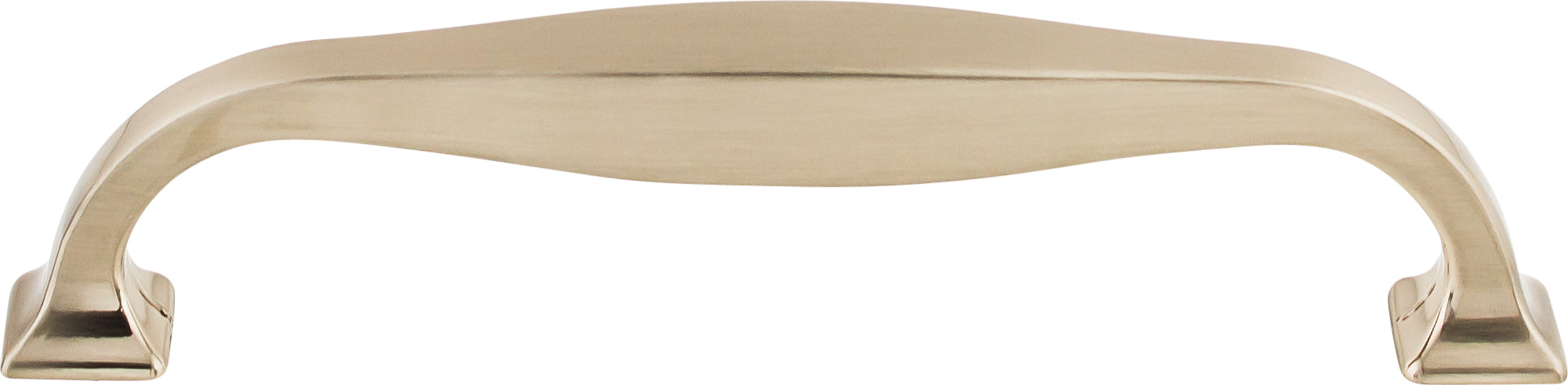 Top Knobs Contour Series 5-1/16"(128mm) CC Pull, Brushed Satin Nickel