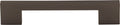 Top Knobs Linear Series 5"(127mm) CC Pull, Ash Gray