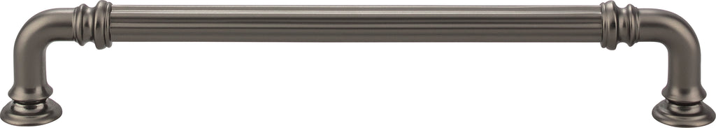 Top Knobs Reeded Series 7"(178mm) CC Pull, Ash Gray