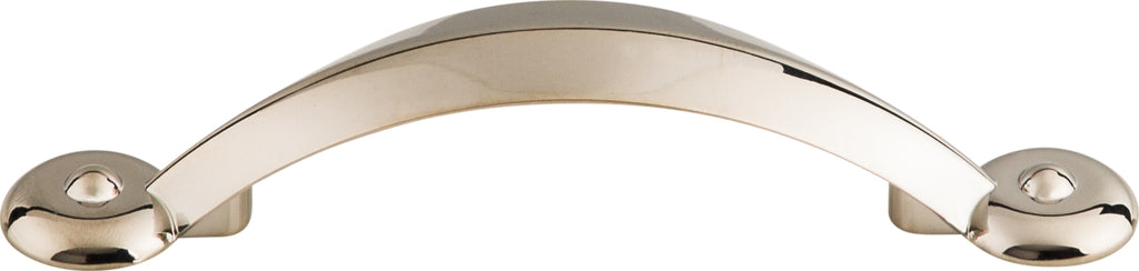 Top Knobs Angle Series 3"(76mm) CC Pull, Polished Nickel