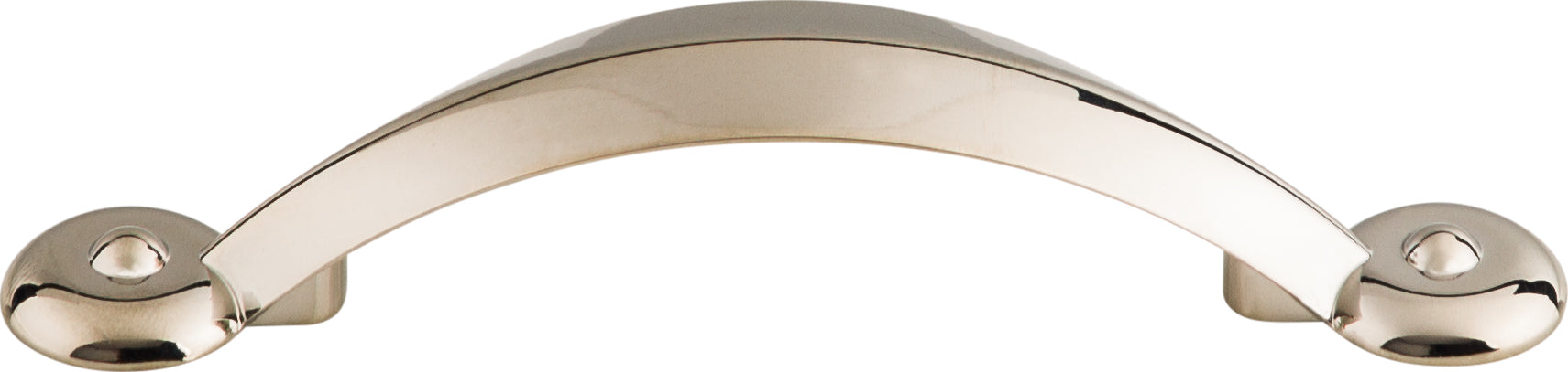Top Knobs Angle Series 3"(76mm) CC Pull, Polished Nickel