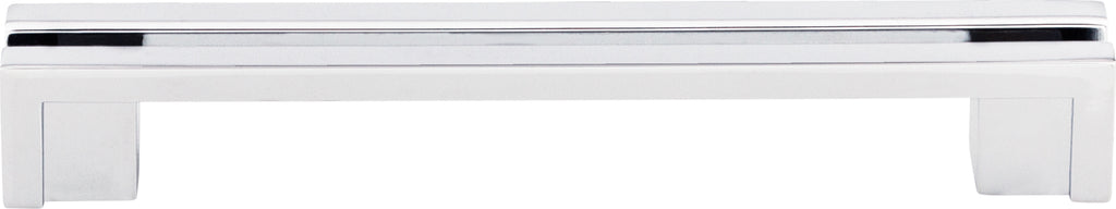 Top Knobs Flat Rail Series 5"(127mm) CC Pull, Polished Chrome
