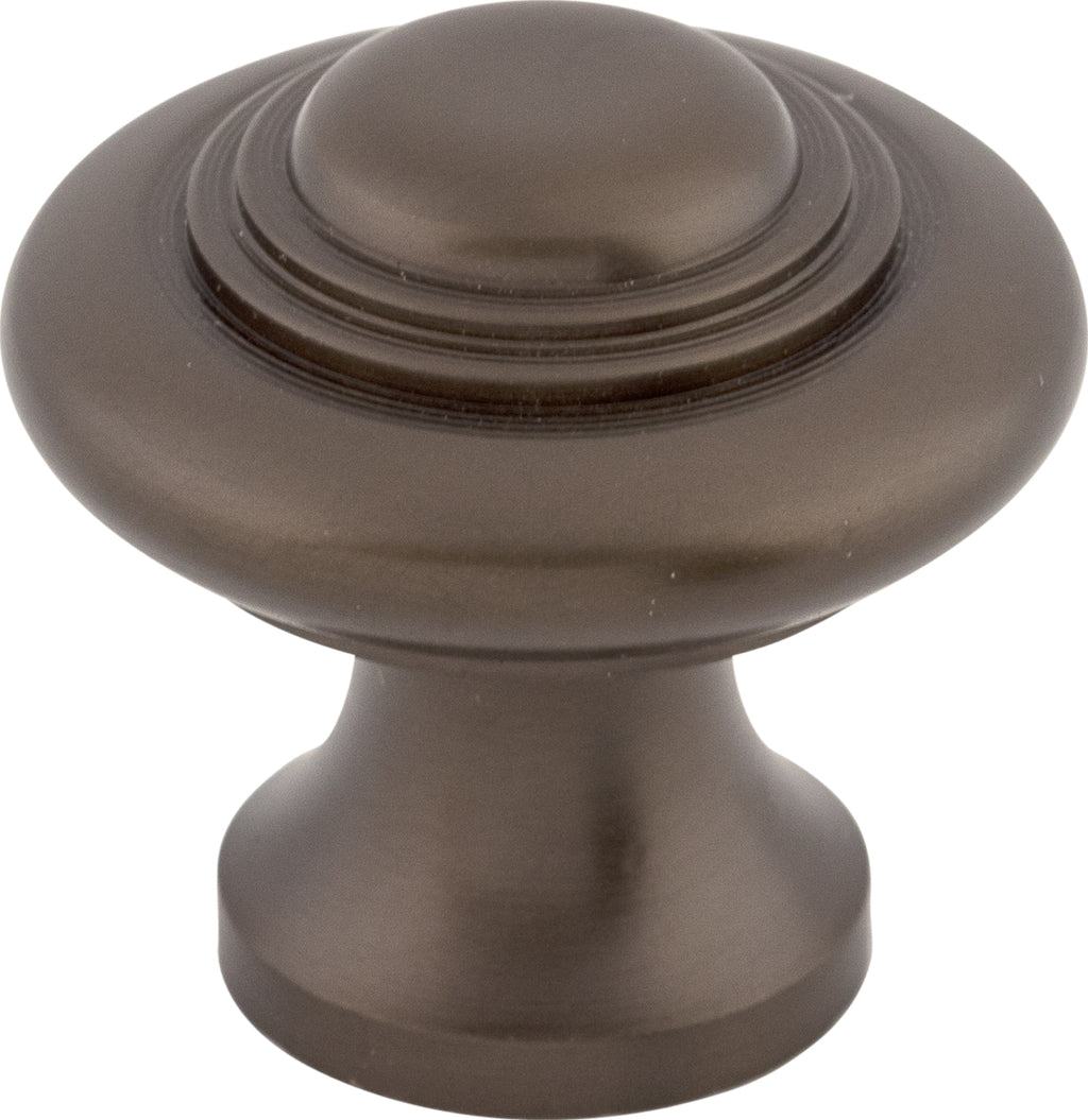 Top Knobs Ascot Series 1-1/4"L Knob, Oil Rubbed Bronze