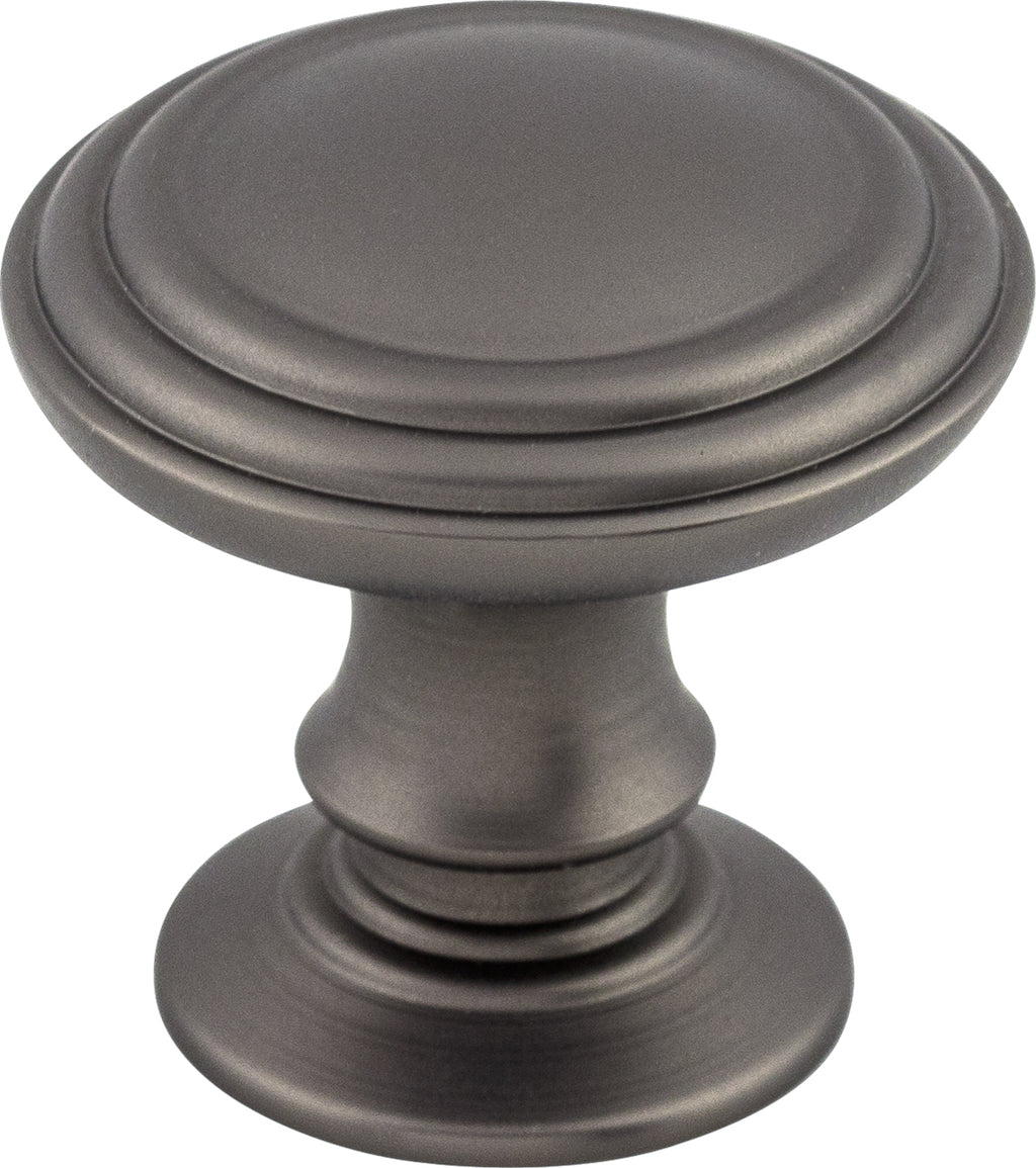Top Knobs Reeded Series 1-1/4"L Knob, Ash Gray