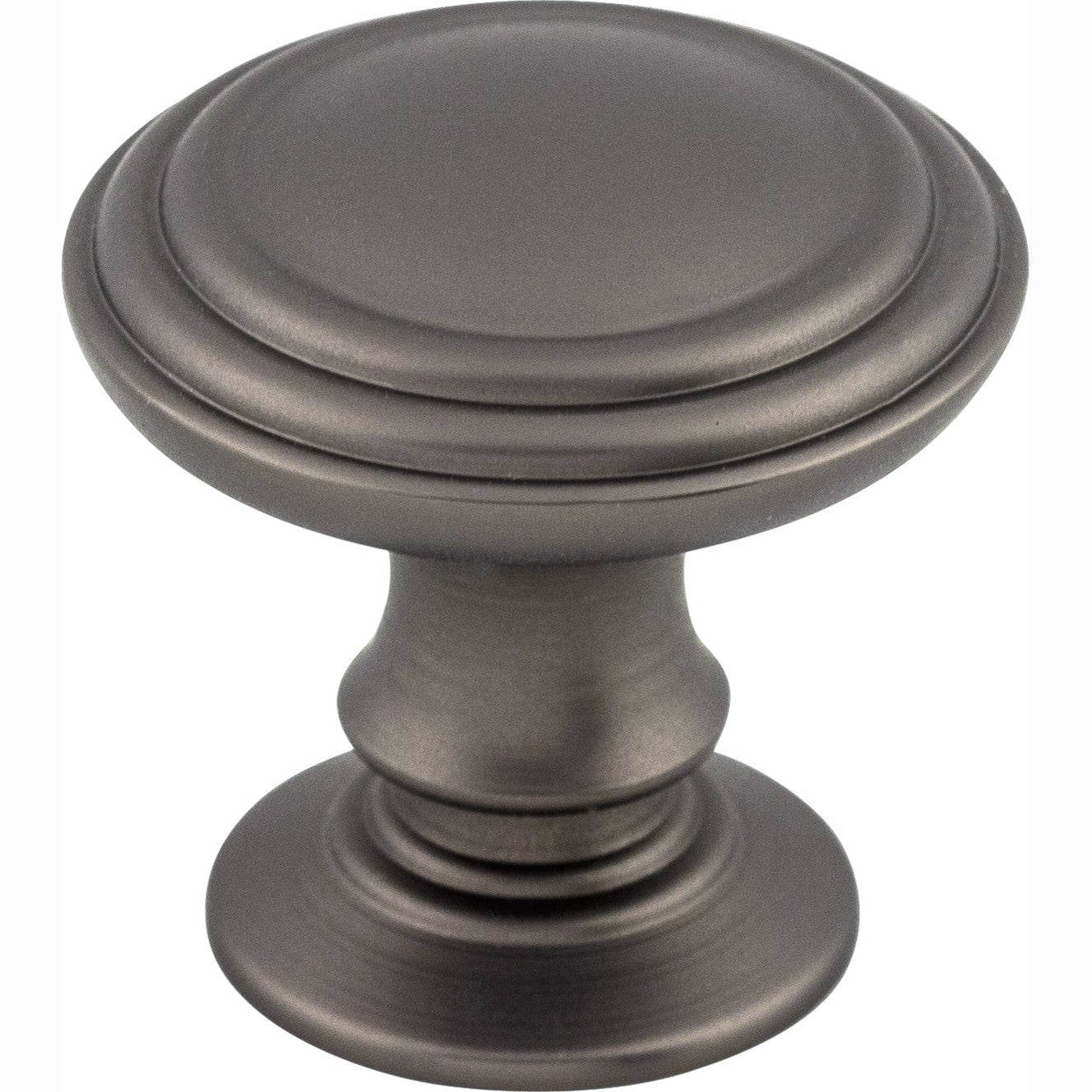 Top Knobs Reeded Series 1-1/4"L Knob, Ash Gray