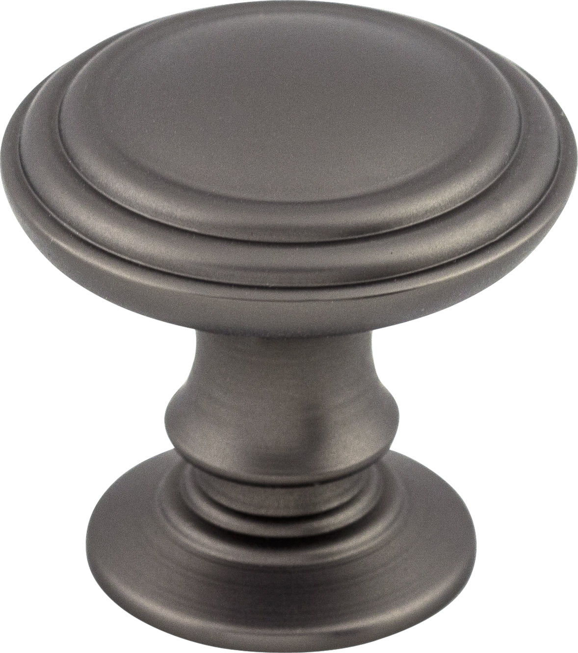 Top Knobs Reeded Series 1-1/4"L Knob, Ash Gray