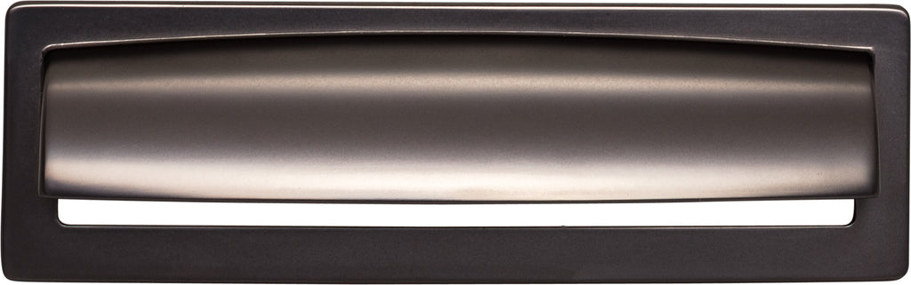 Top Knobs Hollin Series 5-1/16"(128mm) CC Cup Pull, Ash Gray