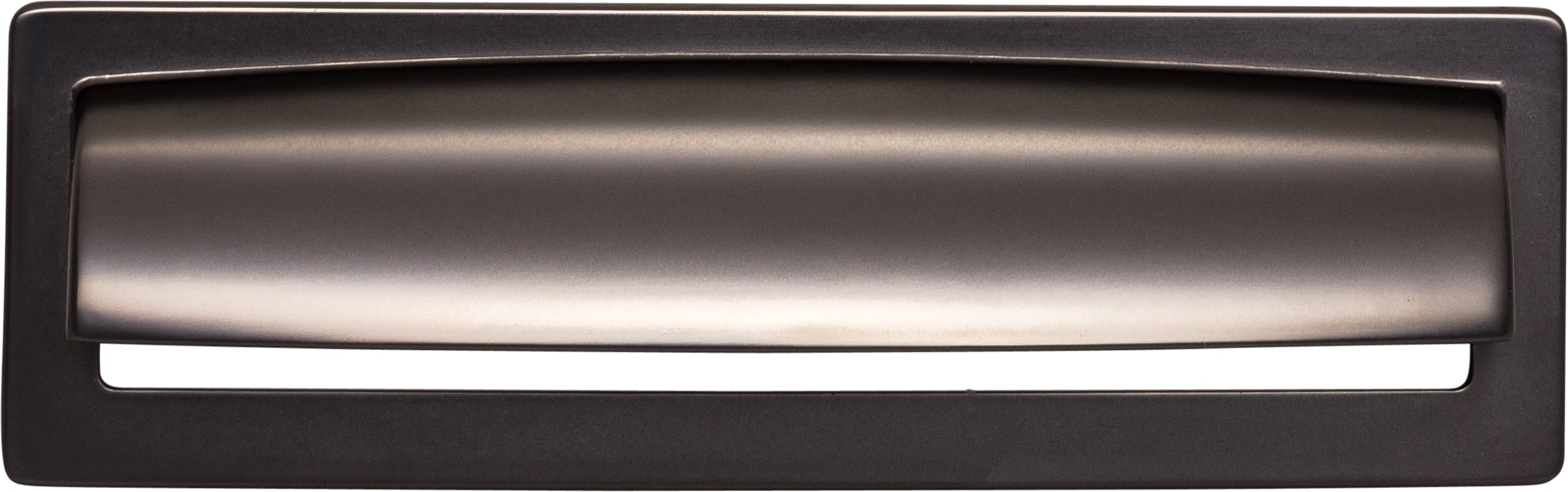 Top Knobs Hollin Series 5-1/16"(128mm) CC Cup Pull, Ash Gray