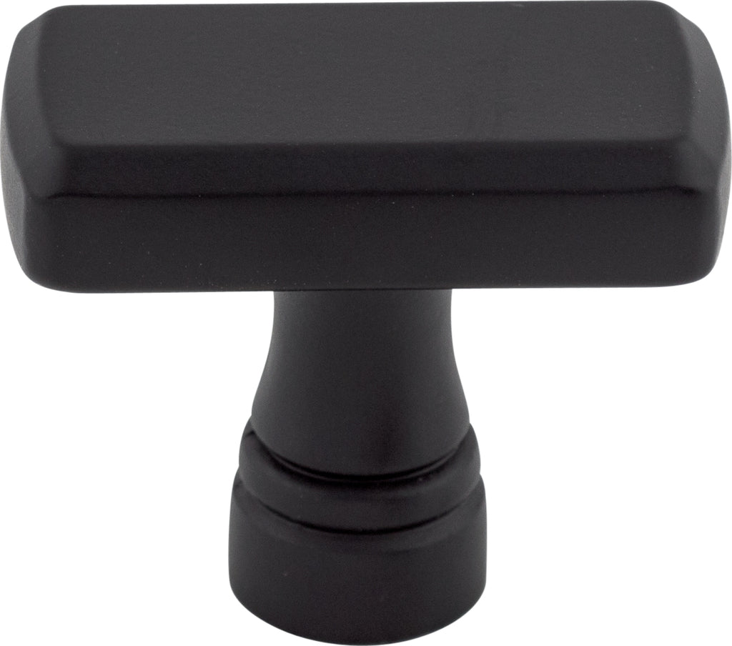 Top Knobs Kingsbridge Series 1-3/8"L Knob, Flat Black