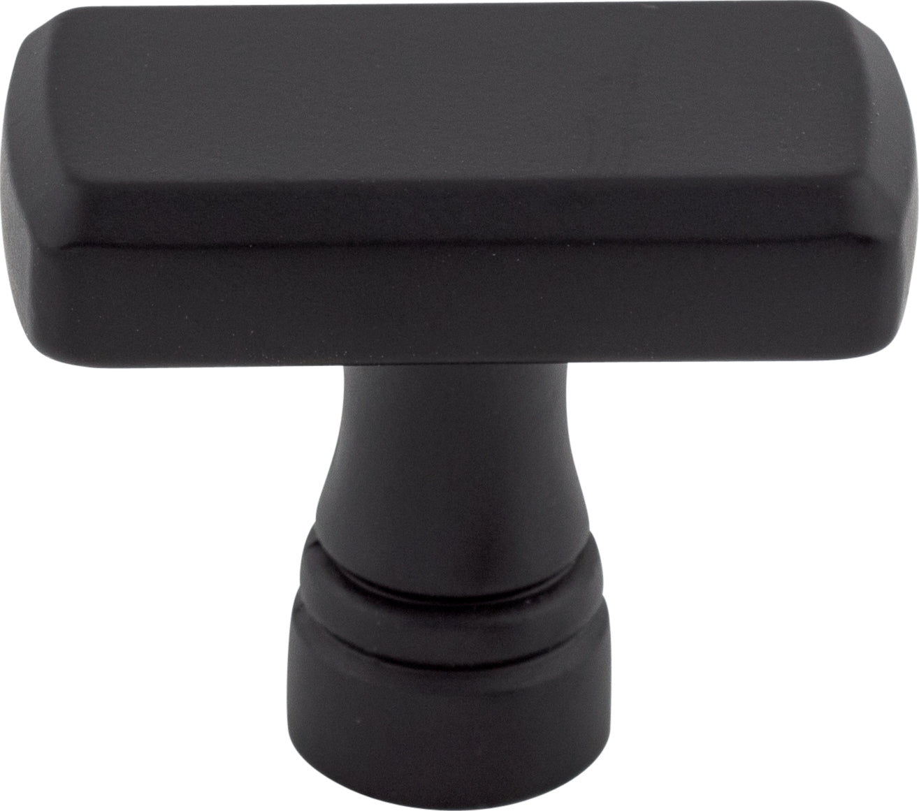 Top Knobs Kingsbridge Series 1-3/8"L Knob, Flat Black