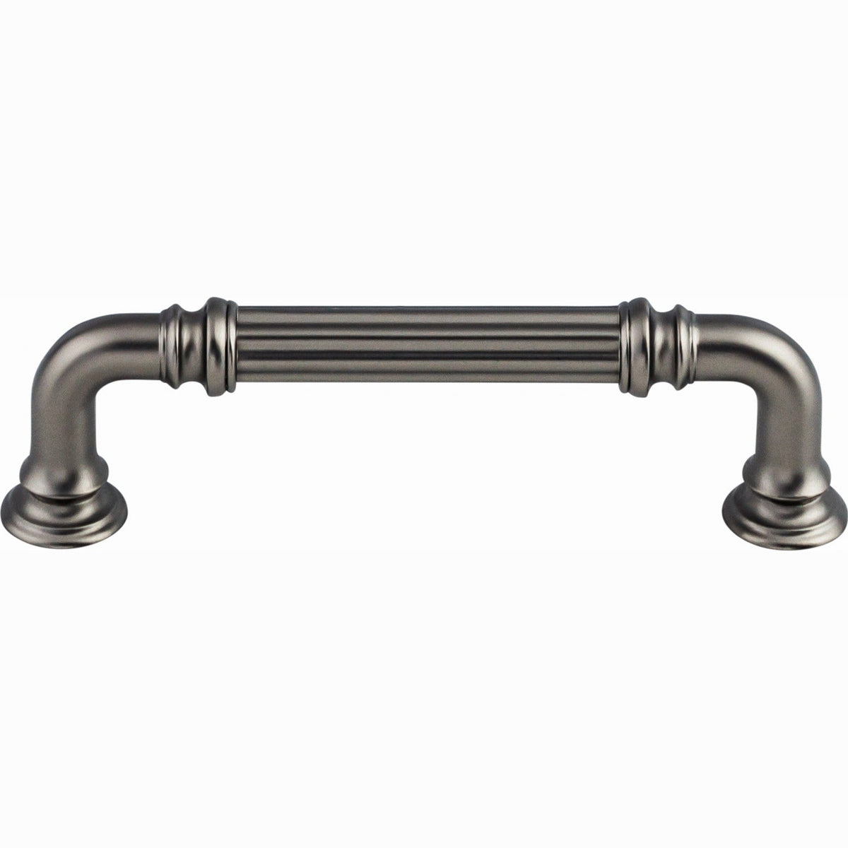 Top Knobs Reeded Series 3-3/4"(95mm) CC Pull, Ash Gray